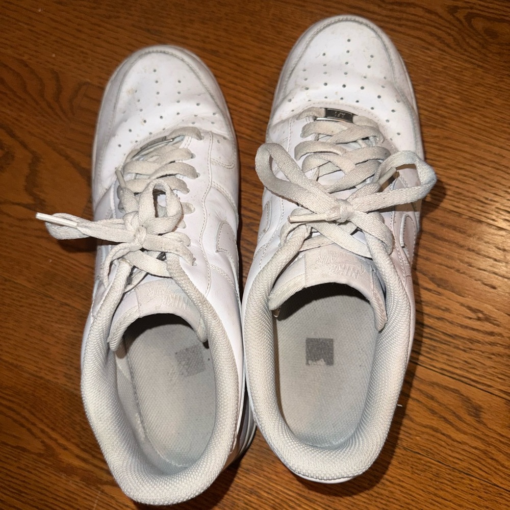 Mens white nike Air Force ones